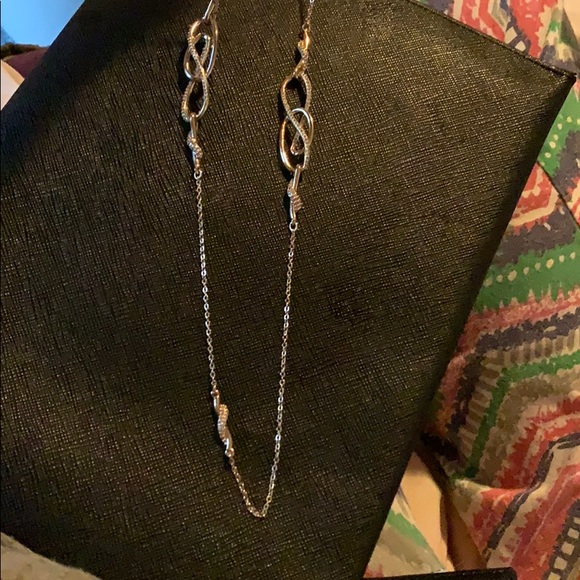 Carolee White Gold-Tone Pavé 36" Station Necklace - Picture 8 of 8